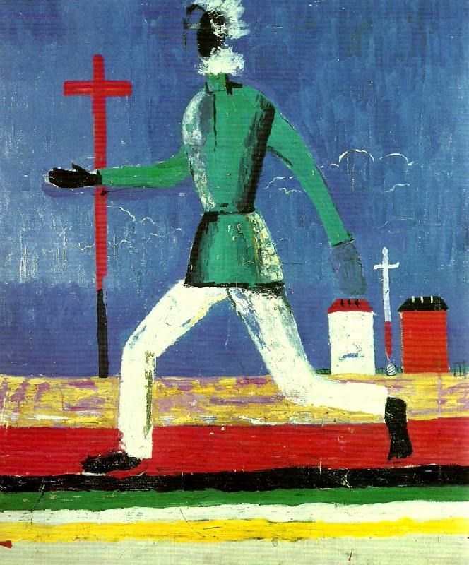 Kazimir Malevich running man Germany oil painting art
